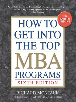 cover image of How to Get into the Top MBA Programs